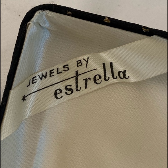 Vintage Jewels by estrella  necklace earring Set 50s 1960s rhinestone SET retro - Picture 6 of 14